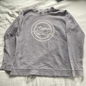 Sigma Delta Tau terry sweatshirt— Size Medium